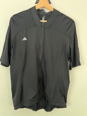 adidas Black Lightweight Short-Sleeve Cycling Jacket